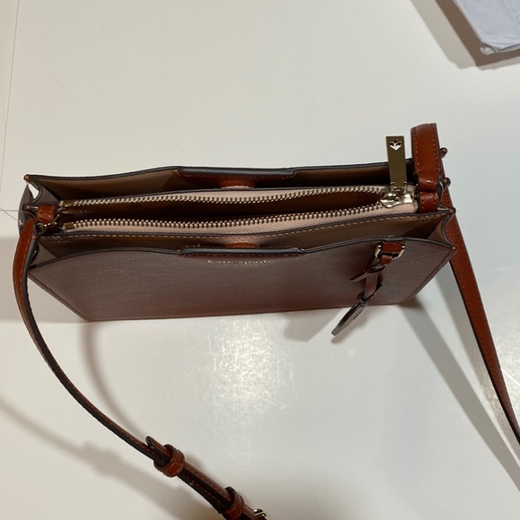 ☀️NWT Kate Spade Eva Leather Crossbody Gold-tone Chestnut Butter Adj Strap Brown - Picture 5 of 16